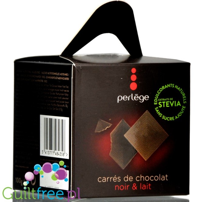 Perlege Dark & Milk Chocolate Squares Belgian Chocolates Gift Box
