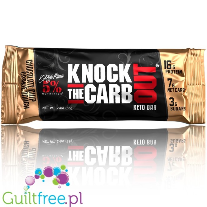 Rich Piana Knock The Carb Out Keto Bar Chocolate Chip Cookie Dough
