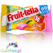 Fruitella 30% mniej cukru, cukierki truskawka, pomarańcza & cytryna