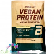BioTech Vegan Protein Vanilla Cookie - wegańska odżywka białkowa z acai, goji i quinoa, saszetka
