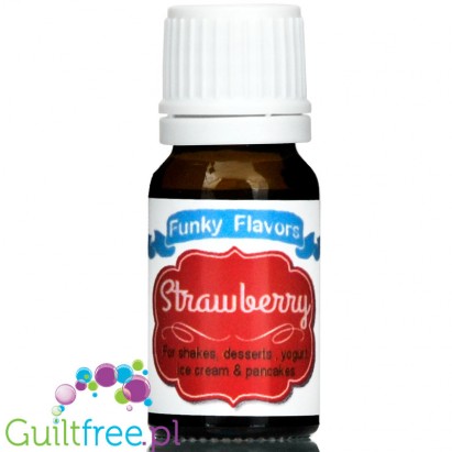 Funky Flavors Strawberry for shakes, desserts, yoghurt, ice cream & pancakes