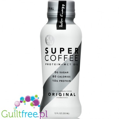 Kitu Super Coffee RTD, Original unsweetened, 12 fl oz 12 bottles
