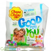 Chupa Chups Stevia Good for You - 12 sugar free lollies with stevia and herbal extracts (Cherry, Orange, Strawberry)