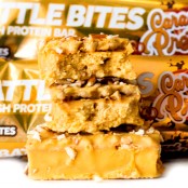Battle Bites Sweet & Salty Caramel Pretzel - podwójny baton białkowy z karmelem, tofi i precelkami