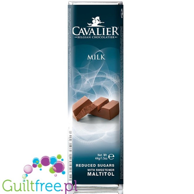 Cavalier Milk Praliné no added sugar milk chocolate with maltitol