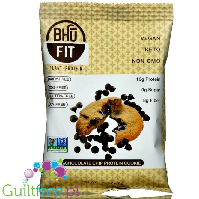 Bhu Fit Plant Chocolate Chip Protein Cookie vegan keto