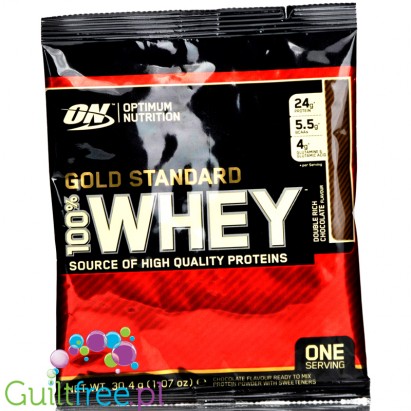 Optimum Nutrition, Whey Gold Standard 100%, Double Rich Chocolate, pouch