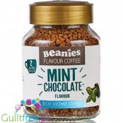 Beanies Decaf Mint Chocolate - bezkofeinowa liofilizowana, aromatyzowana kawa instant 2kcal