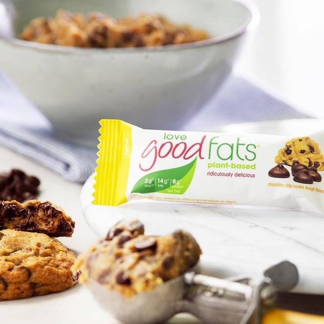 Love Good Fats Good Fats Plant Based Bar, Chocolate Chip Cookie Dough