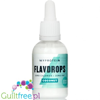 MyProtein Flavdrop Coconut liquid flavoring with sweeteners