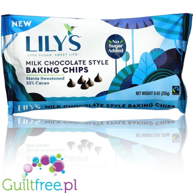 Lily's Sweets, Milk Chocolate Style Baking Chips, No Sugar Added