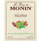 Monin Zero Calorie Natural Flavoring, Hazelnut syrup
