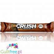 BioTech Crush Chocolate Brownie  - baton białkowy z chrupiącą polewą czekoladową o smaku ciastka czekoladowego