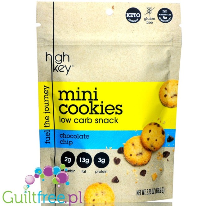 HighKey Snacks, Keto Mini Cookies, Chocolate Chip