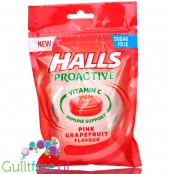 Halls Proactive Pink Grapefruit sugar free candies with vit C