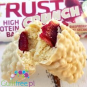 USN Trust Crunch Raspberry Cheesecake - chrupiący baton białkowy Biała Czekolada, Sernik & Maliny