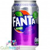 Fanta Grape Zero no added sugar 4kcal, can