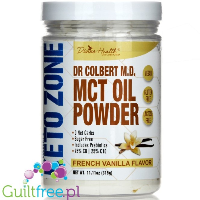 Colbert's Keto Zone MCT Oil Powder, Vegan French Vanilla Powder