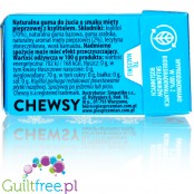Chewsy Peppermint sugar free chewing gum with xylitol