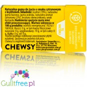 Chewsy Lemon sugar free chewing gum with xylitol