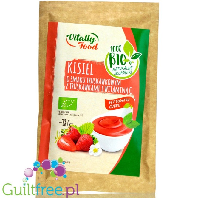 Vitally Food BIO Strawberry sugar free jelly without sweeteners