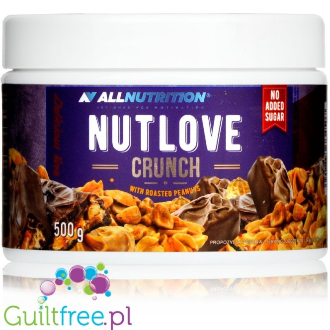 AllNutrition NUTLOVE Crunch milk chocolate & roasted nuts sugar free spread