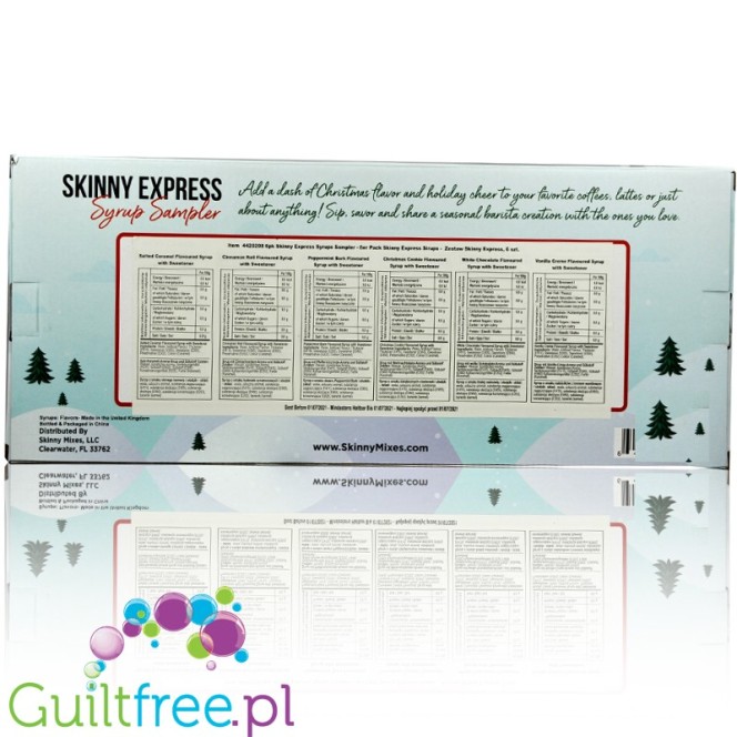 Skinny Syrups Sampler, Skinny Express - gift set of zero calorie mini syrups