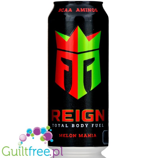 REIGN Total Body Fuel Melon Mania zero calorie & sugar free energy drink with BCAA