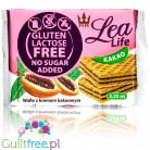 Lea Life no added sugar,gluten free and lactose free waffers with cocoa cream
