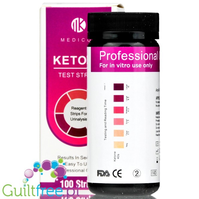 Medicon Ketosis Test Strips 100szt - testy paskowe do monitorowania ciał ketonowych