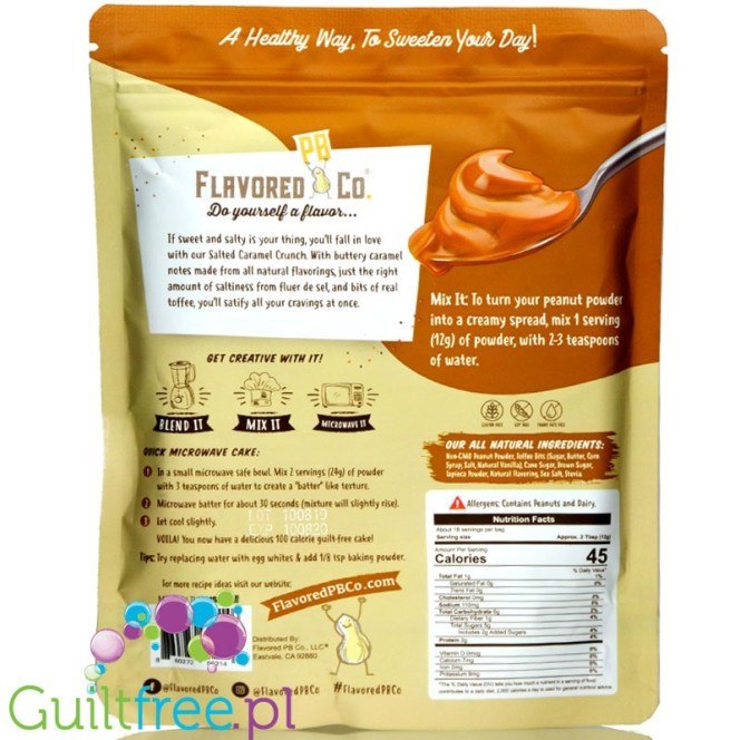 Flavored PB & Co Peanut Powder - Salted Caramel Crunch 