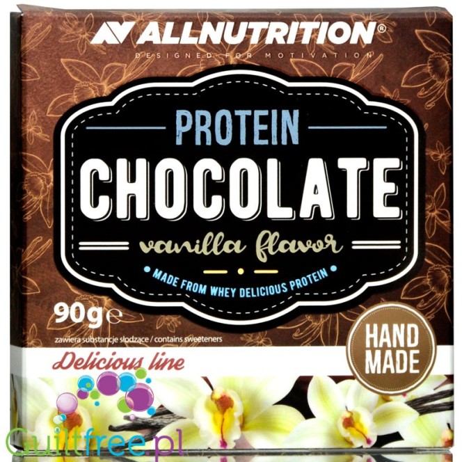 AllNutrition Protein Chocolate (90g) Milk Chocolate with Vanilla filling