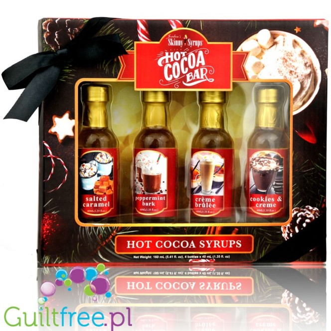 Skinny Syrups Sampler Hot Cocoa Syrup - gift set of zero calorie mini syrups