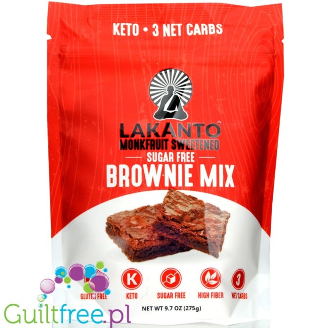 Lakanto Brownie Mix - mieszanka do wypieku bezglutenowego brownie bez cukru