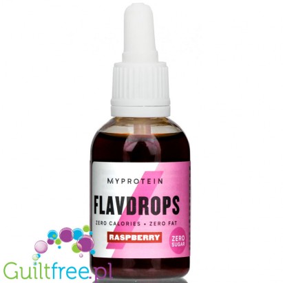MyProtein Flavdrops liquid flavouring natural raspberry flavor with stevia extract 
