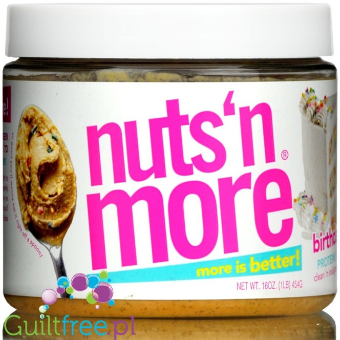 Nuts' n More Birthday Cake Peanut Butter with Whey Protein