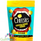Cheesies Crunchy Popped Cheese Snack, Gouda No Carb, High Protein, Gluten Free, Vegetarian, Keto 60g