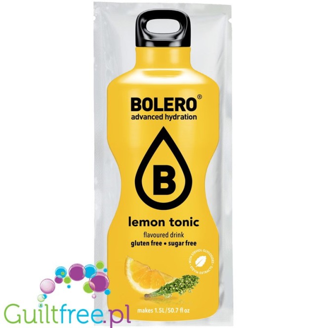 Bolero Drink Stevia Lemon Tonic, instant, sachet 9g