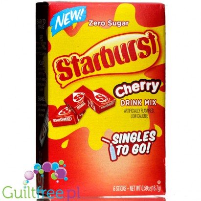Starburst Zero Sugar Cherry Singles to Go