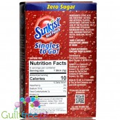 Sunkist Red Punch Zero Sugar Singles to Go 0.53oz (15g)