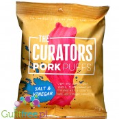The Curators Pork Puffs Salt & Vinegar - solone chrupki wieprzowe 60% białka