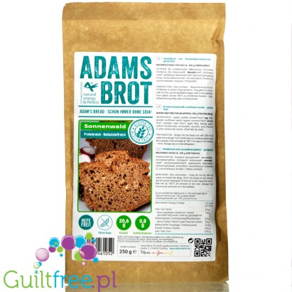 Adam's Bread Sunflower low carb bread baking mix
