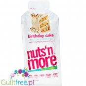 Nuts 'N More Birthday Cake - masło orzechowe z WPI i ksylitolem, tubka squeeze pack