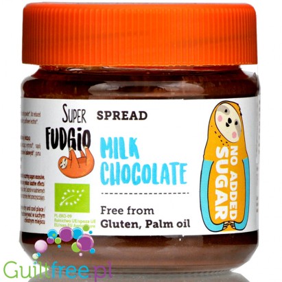 Super Fudgio BIO no added sugar milk chocolate spread