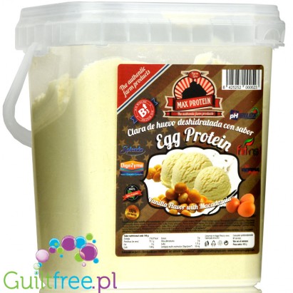 MaxProtein Egg Protein Vanilla Macadamia - powdered egg protein with Fiit-NS® enzymes and vitamins