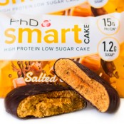 PhD Smart Cake ™ Salted Caramel - ciastko białkowe z masą malinową w polewie, 15g białka