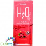 Prozis H2O Infusions Raspberry sugar free instant drink in a sachet, with vitamin C