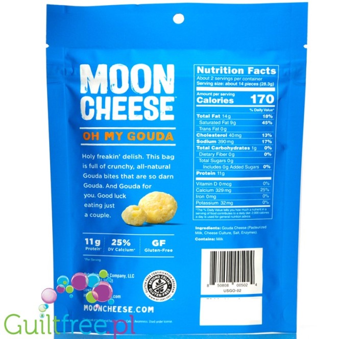 Moon Cheese Snacks Oh My Gouda - keto chrupaki serowe