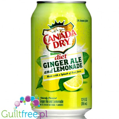 Canada Dry Diet Ginger Ale and Lemonade Cans 12fl.oz (355ml)