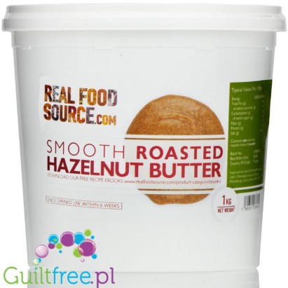RealFoodSource Roasted Hazelnut Butter 100% (1KG)